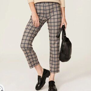 Sanctuary Carnaby Plaid Kick Crop Pants, Size M